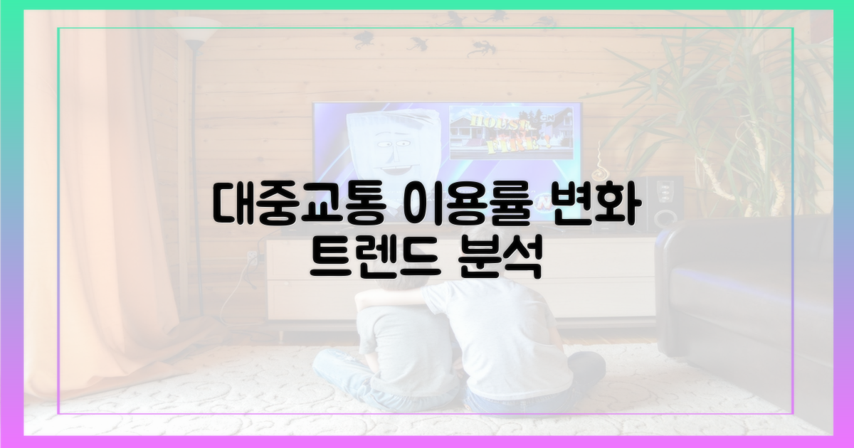 대중교통 이용률 변화 관점