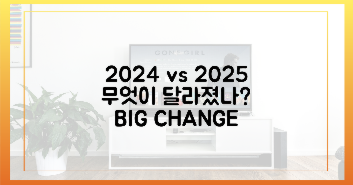 2024년과 2025년, 달라진 점은?