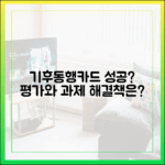 서울시 기후동행카드, 성공 정책 평가와 과제, 해결책은?