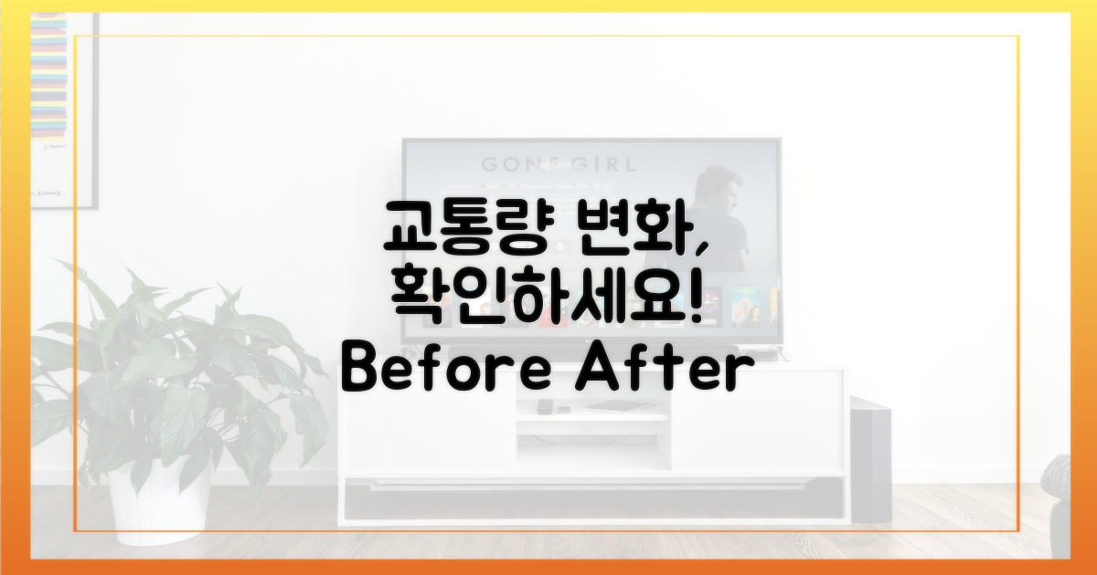 도입 후, 교통량 변화는?