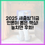2025 소상공인 새출발기금, 언론이 주목한 비밀은?