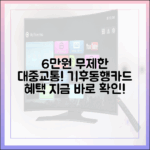 누구나 6만 원대로 무제한 대중교통! 기후동행카드 혜택 끝까지