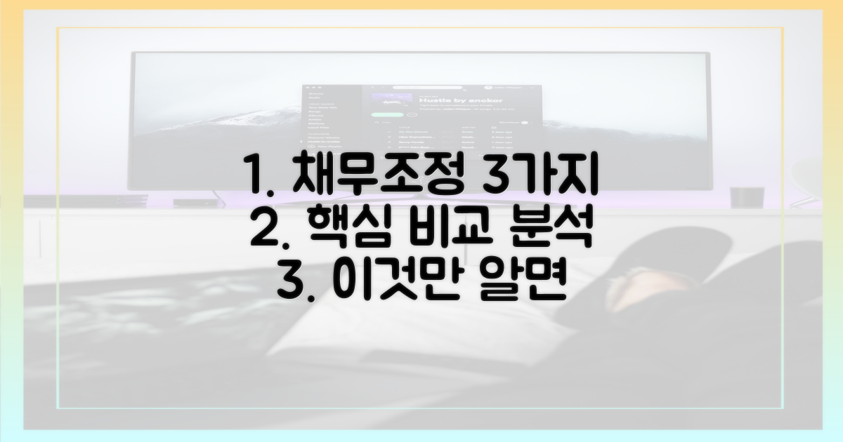3가지 채무조정 비교 분석