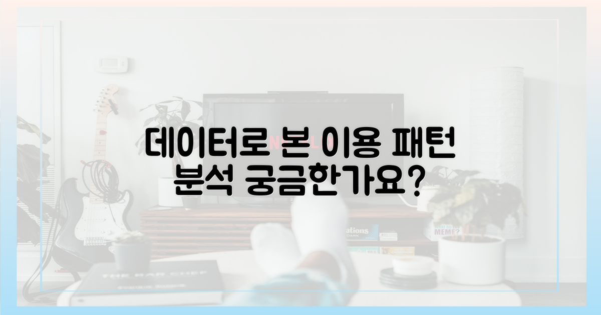 데이터로 본 이용 패턴