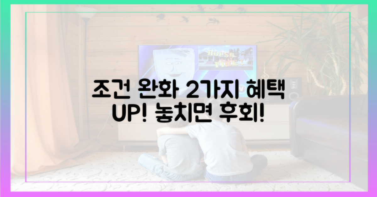 2가지 지원 조건 완화