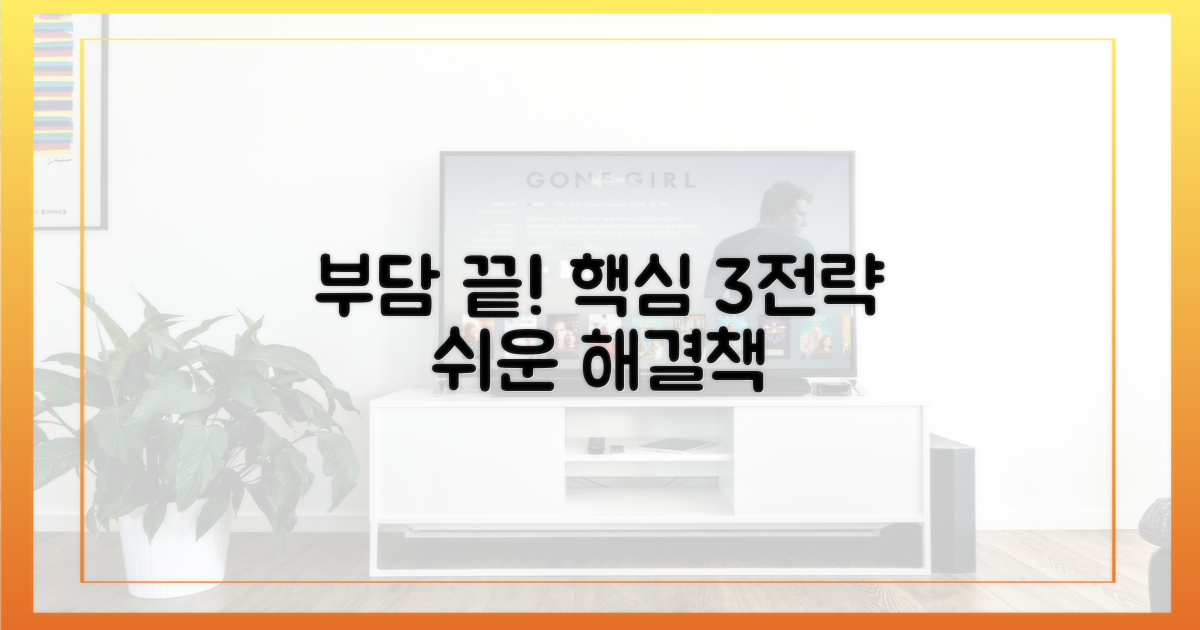 부담 줄이는 세 가지 핵심 전략