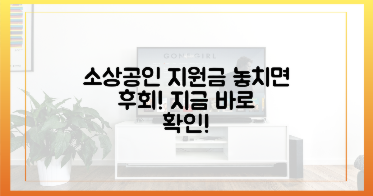 소상공인 맞춤 지원, 꼼꼼히 확인