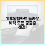 기후동행카드 FAQ: 놀라운 혜택, 모든 궁금증 해결!