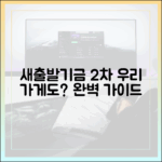새출발기금 2차 완벽 가이드: 우리 가게도 해당될까?