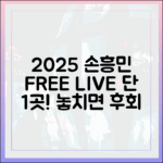 2025년 손흥민 경기 무료 중계, 이 사이트 단 1곳!