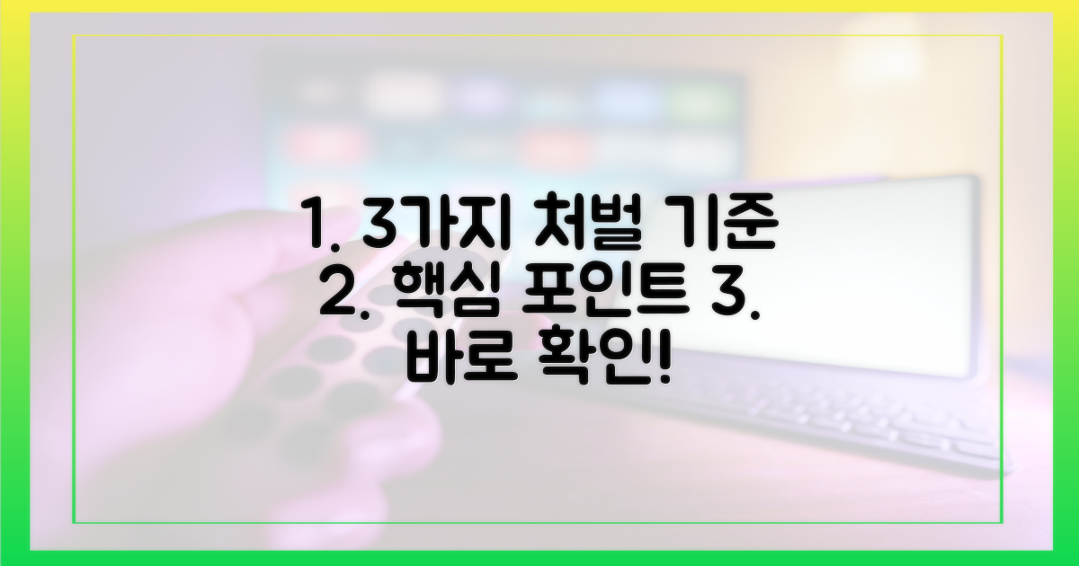 3가지 핵심 처벌 기준