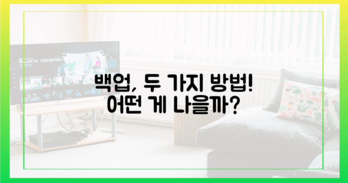 2가지 백업 방식 비교
