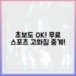초보도 고화질 무료 스포츠 중계! 해외 사이트 활용법