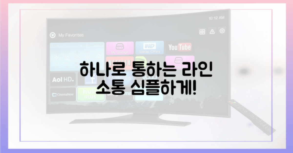 다양한 소통, 라인으로 단일화