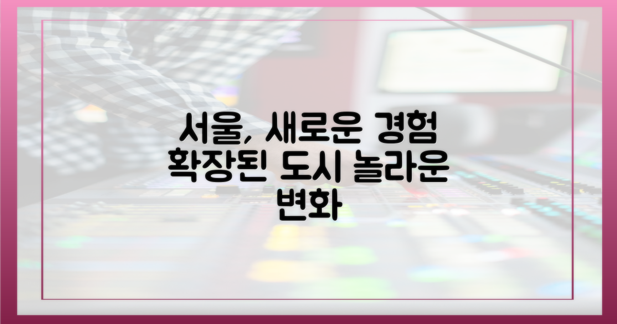새로운 서울, 경험 확장