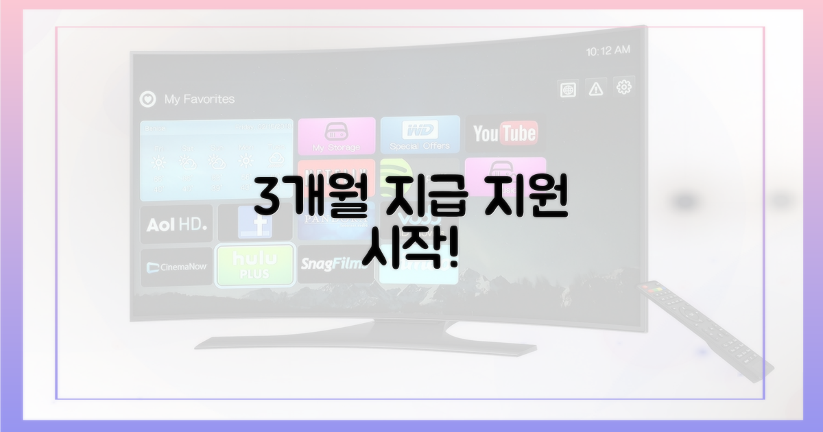 3개월: 지급 및 지원 시작