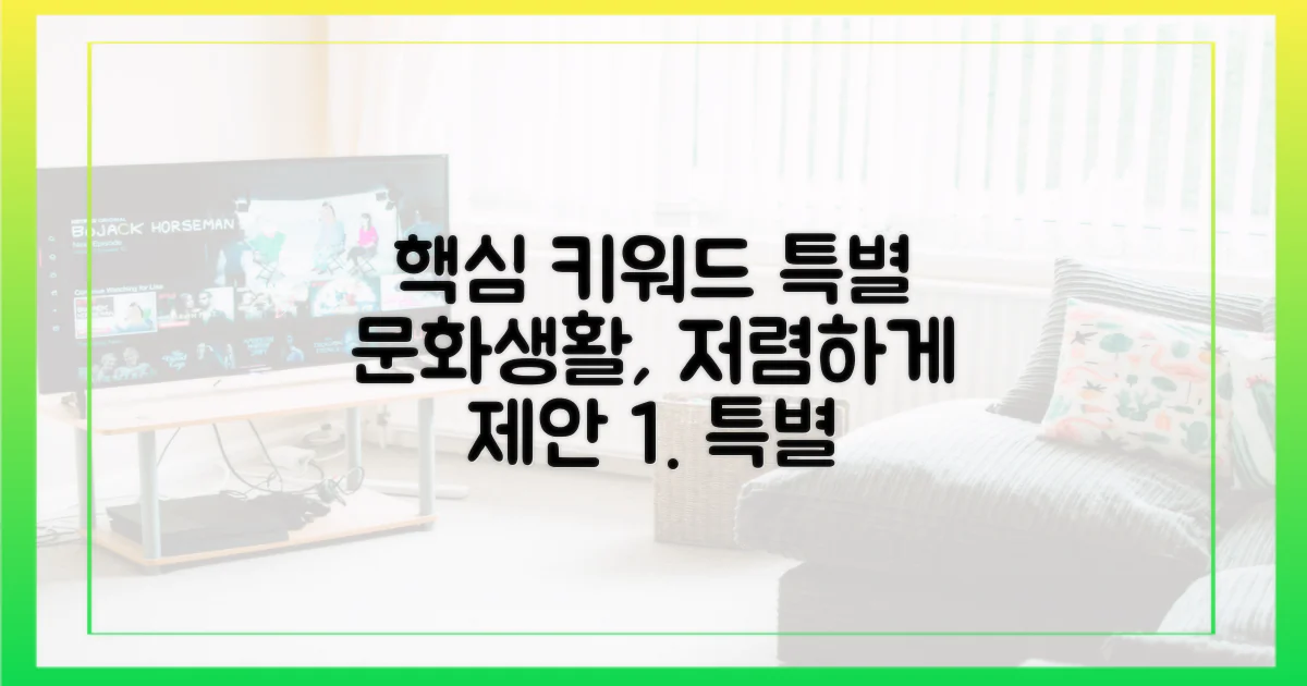 특별한 문화생활, 더 저렴하게 누리려면?