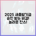 2025년 새출발기금, 부결 않는 놀라운 비결!