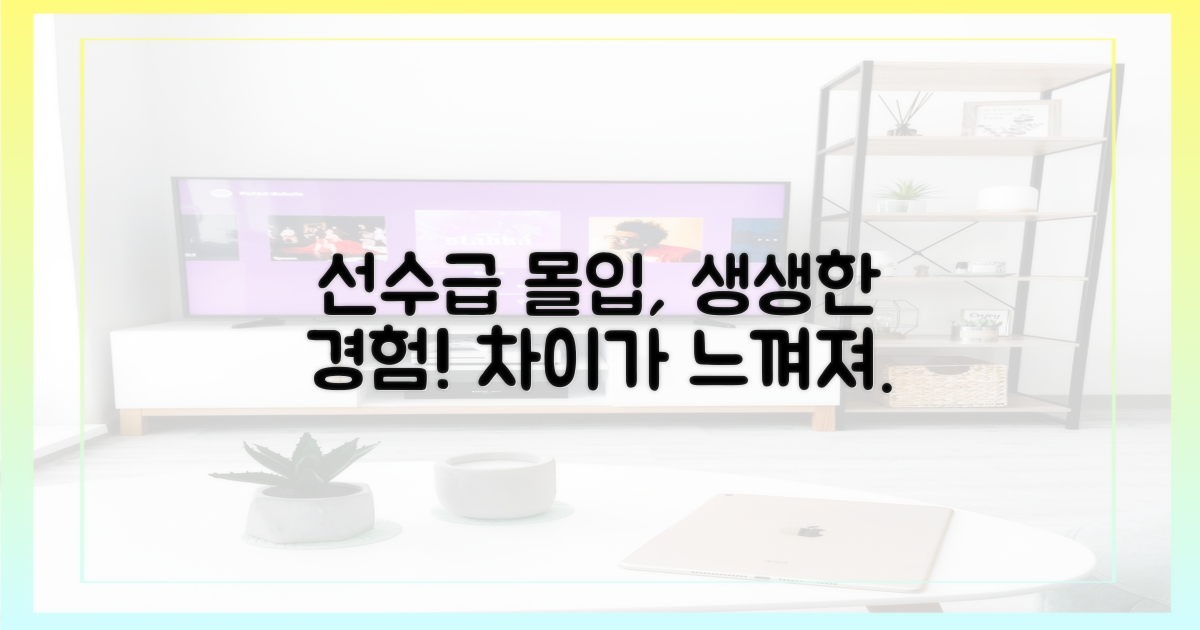 선수처럼 생생한, 몰입의 차이