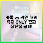 카카오톡과 라인, 해외 사용자가 말하는 진짜 장단점 비교