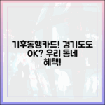 경기도민 주목! 기후동행카드로 우리 동네도? 😮