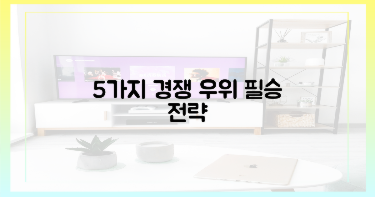 5가지 경쟁 우위 분석