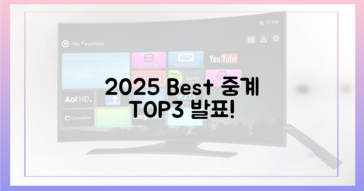 2025년, 최고의 중계는?