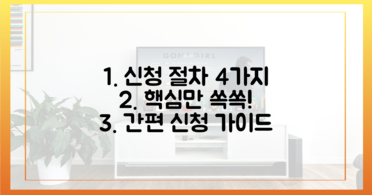 4가지 신청 절차 안내