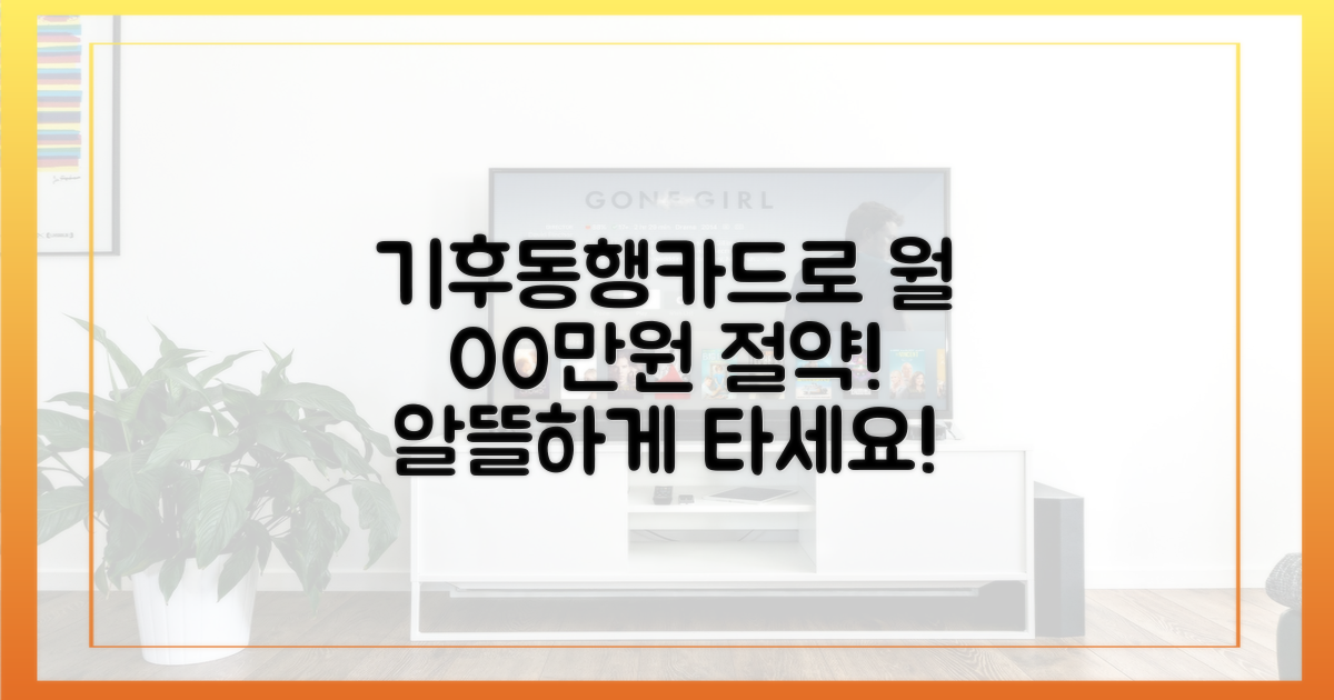 기후동행카드로 절약 효과 극대화
