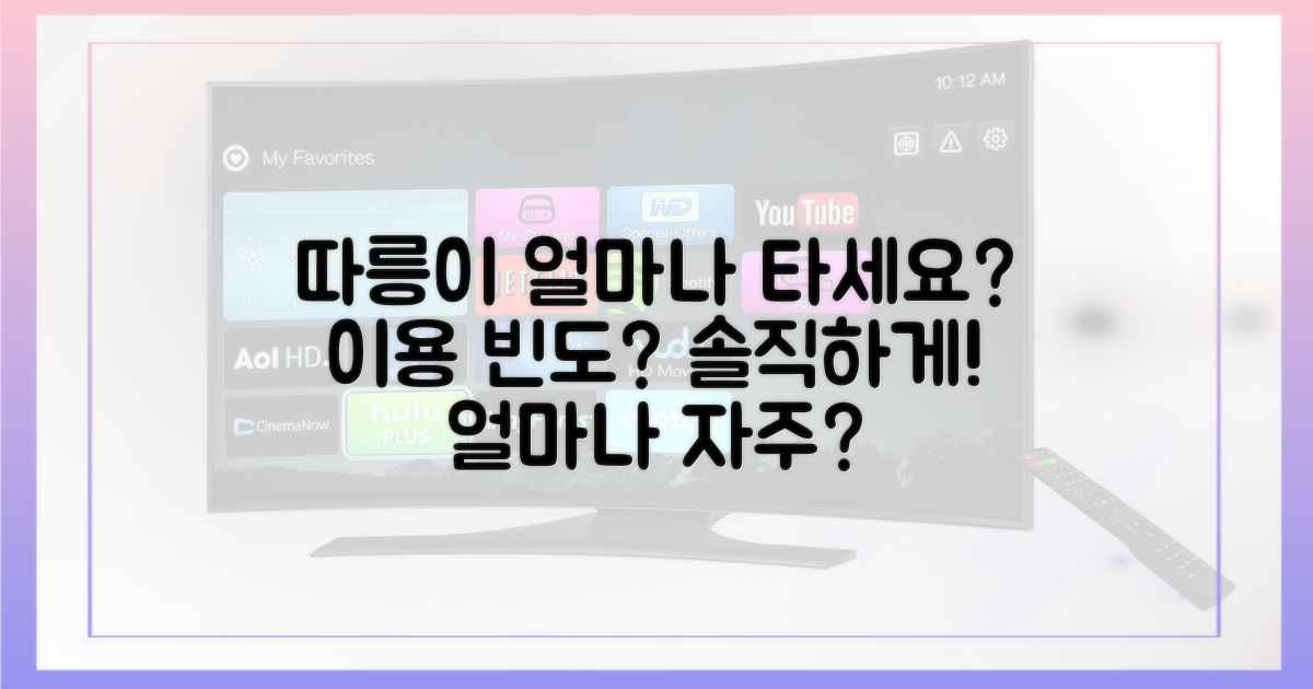 따릉이, 얼마나 자주 이용하시나요?