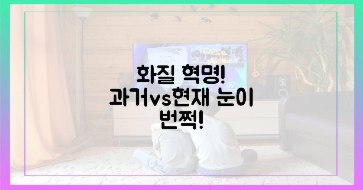 과거와 비교, 놀라운 화질 변화