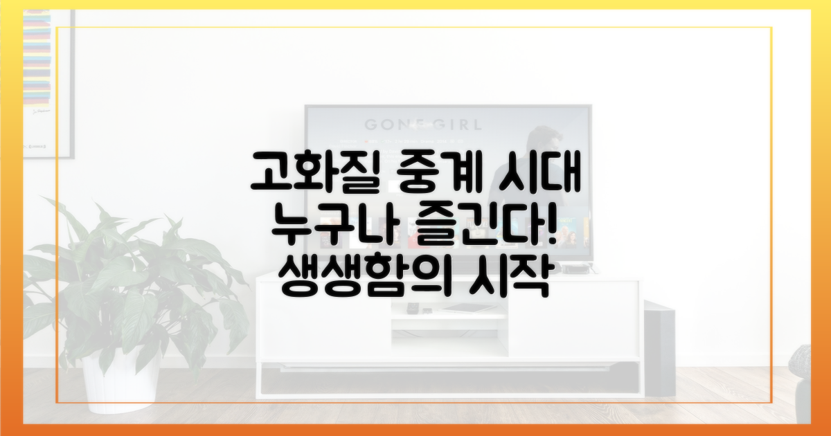 보편화된 고화질 중계 시대
