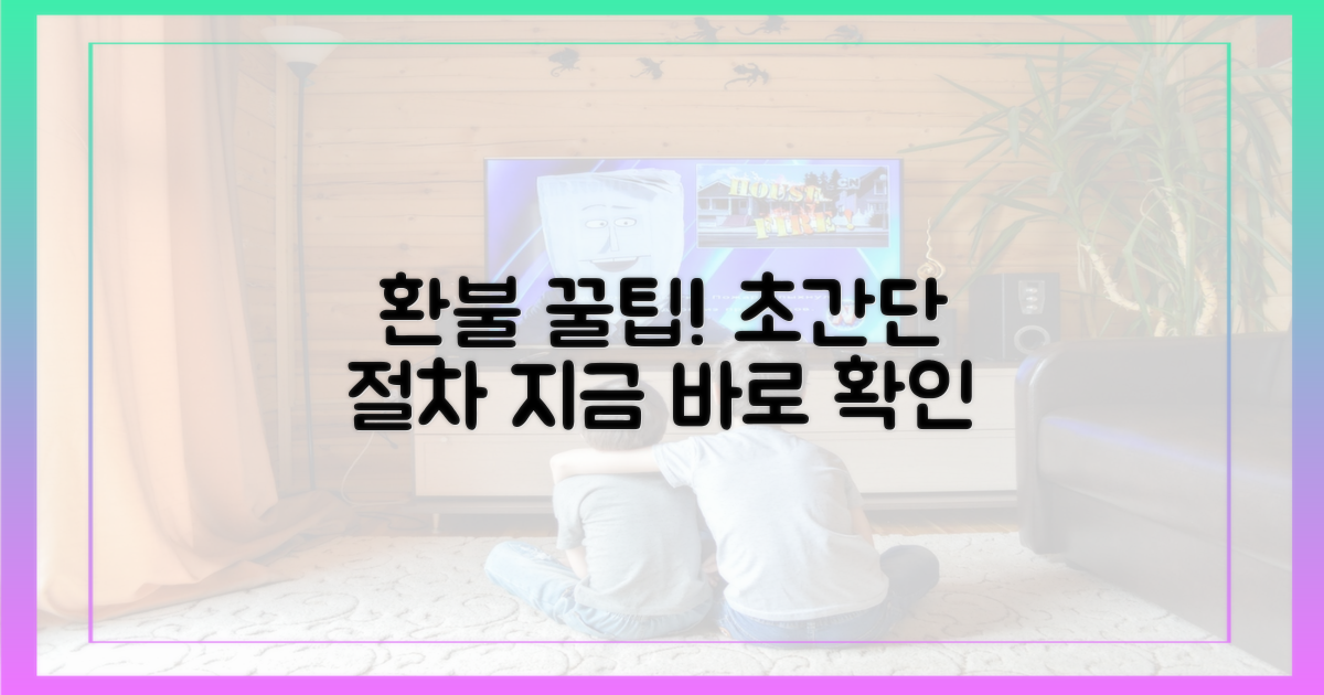 환불 절차, 쉽게 따라하세요