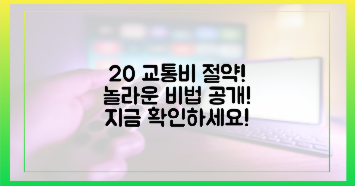 20% 교통비 절감 효과