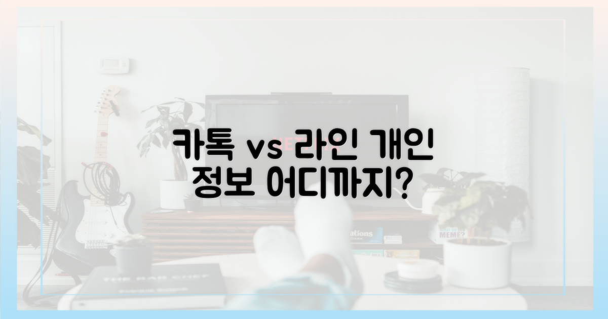 카톡 vs 라인: 개인정보, 어디까지?