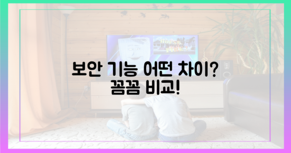 보안 기능, 어떤 차이가?
