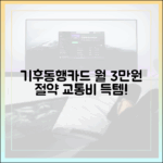 기후동행카드로 교통비 월 3만원 절약! 💰