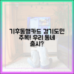 경기도민 주목! 기후동행카드, 우리 동네는 언제부터?