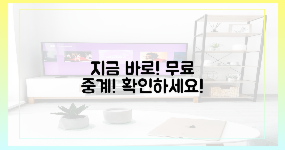 지금 바로 무료 중계 사이트 확인!