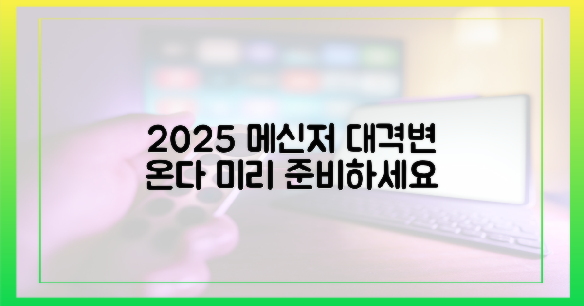 2025년 메신저 지형 변화