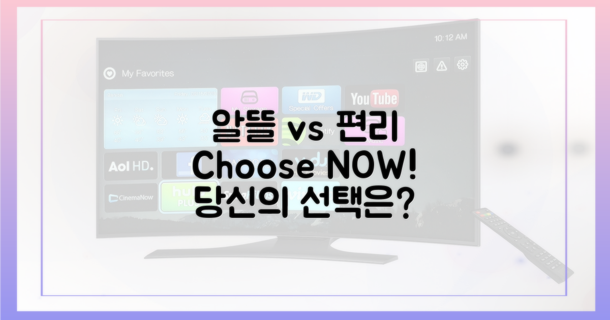 알뜰족 vs 편리족, 선택은?
