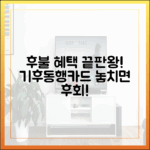 후불 기후동행카드 혜택 완벽 가이드!