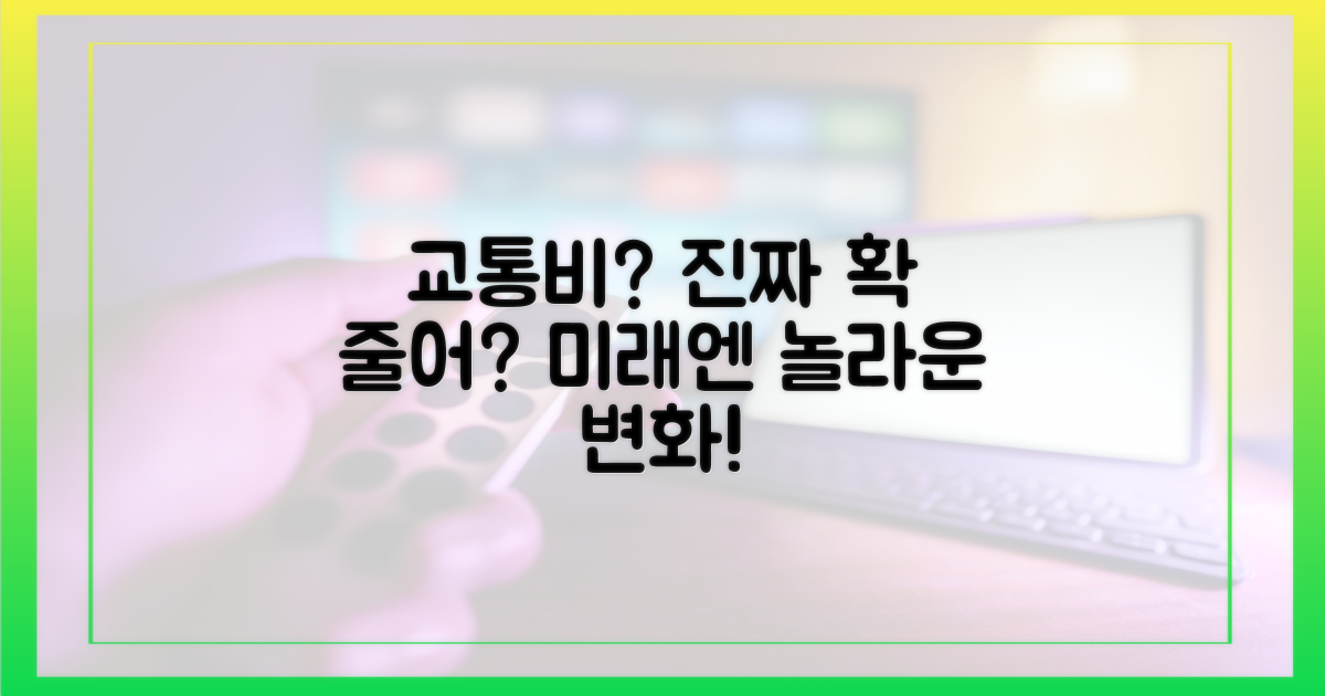 교통비, 정말 확 줄어들까?