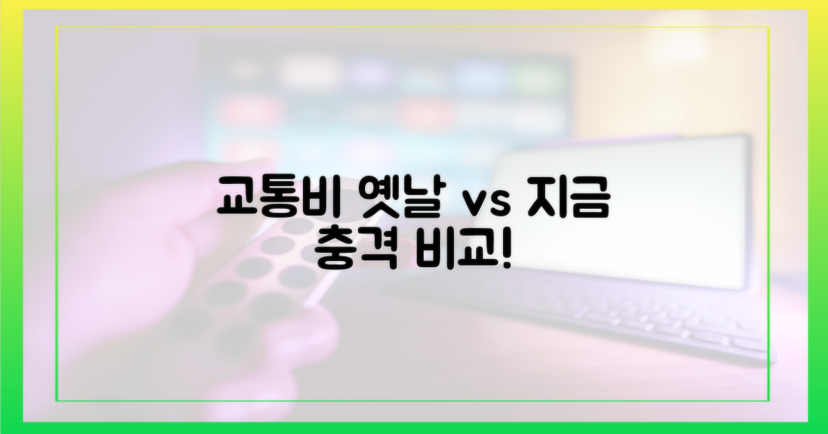 이전 교통비 vs 지금