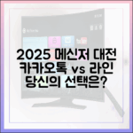2025년 메신저 대전: 카카오톡과 라인, 당신의 선택은?