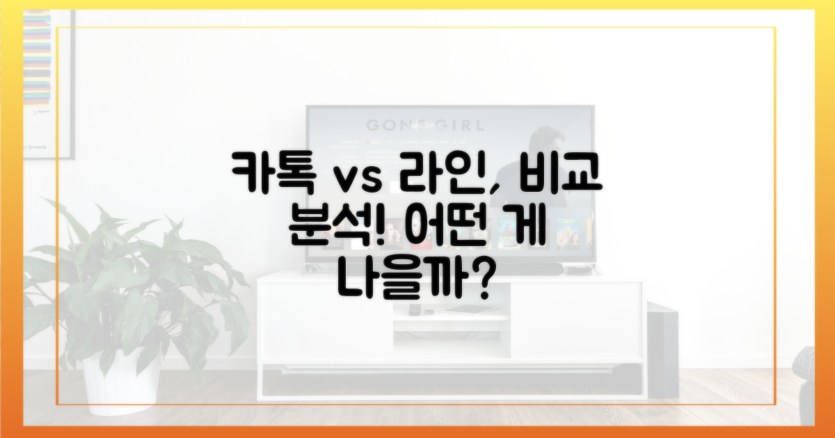 카카오톡, 라인 써보세요