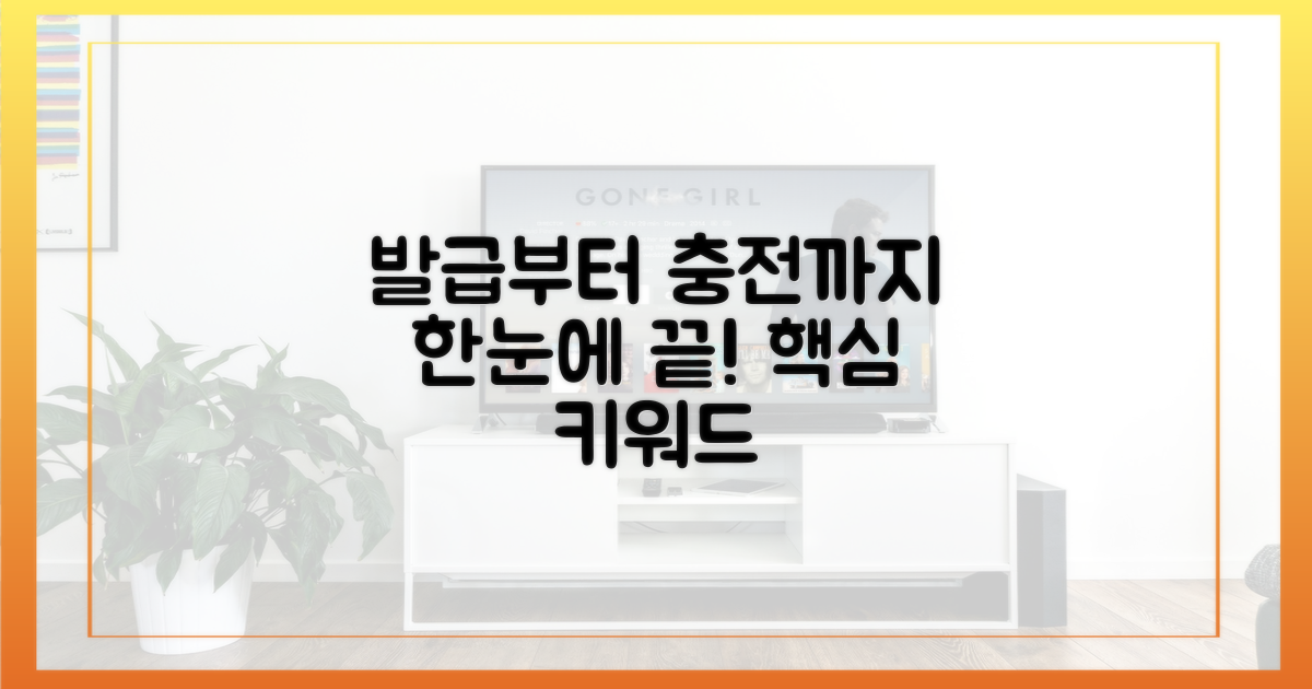 발급부터 충전까지, 한눈에