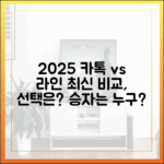 2025년 최신 정보: 카카오톡과 라인, 무엇을 선택해야 할까?