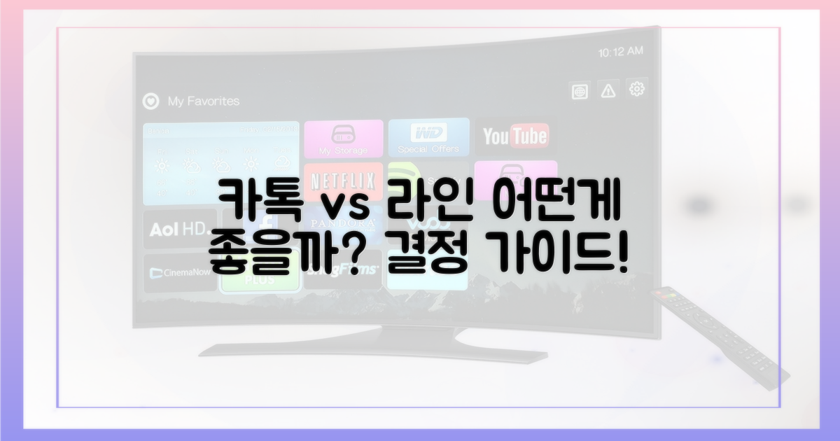 카카오톡 vs 라인, 비교 분석