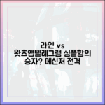 단순함의 미학: 왓츠앱, 텔레그램과 비교해 본 라인의 포지션